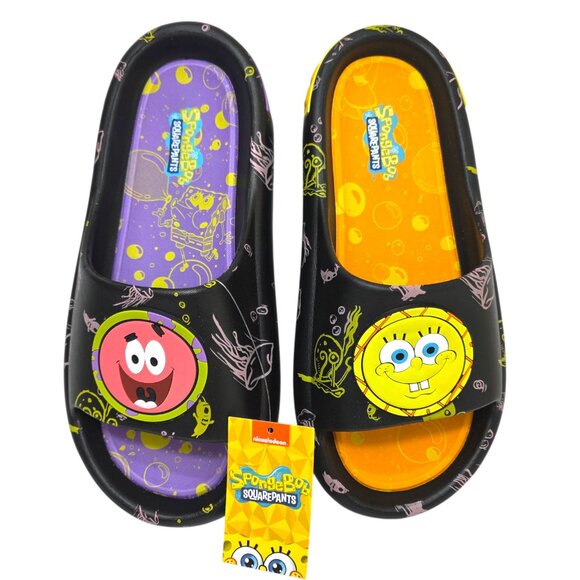 SpongeBob Squarepants Slide Sandals Men's Size 9 & 13 Patrick Lightweight - Picture 1 of 10